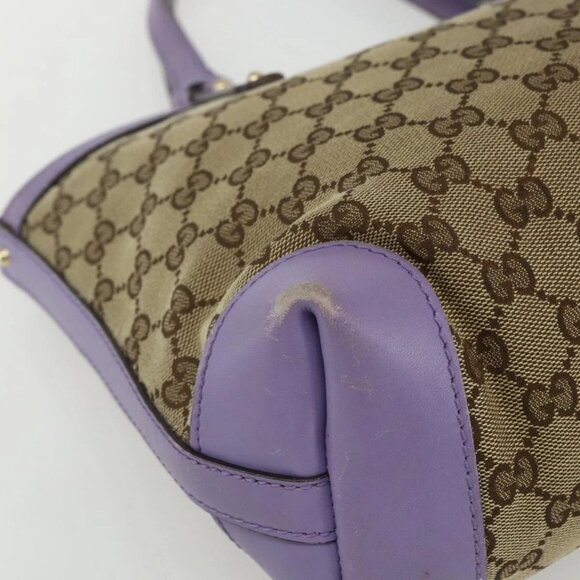 GUCCI GG Canvas Tote Bag Beige Gold 269878 Auth ka541 - Picture 12 of 16